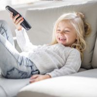 Child with device